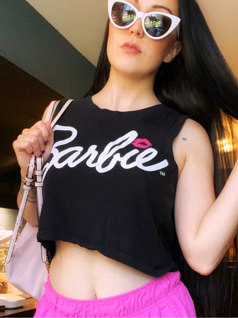 Black Barbie Crop Top